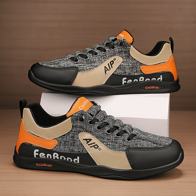 Men's Vintage Old School Style Sneakers, Comfy Non Slip Durable Canvas Breathable Shoes, Men's Footwear