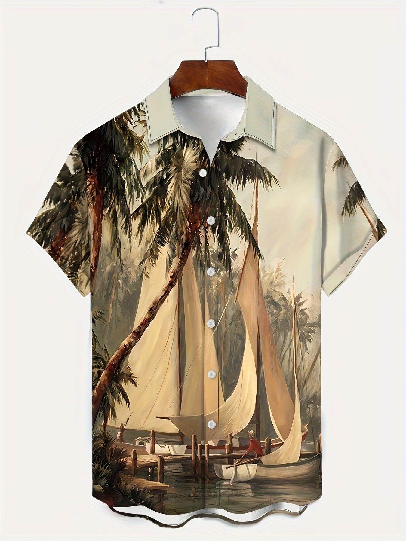 New Men'S Button-Up Shirt, Perfect for Summer with Short Sleeves, Breathable Fabric, And Quick-Drying Features.