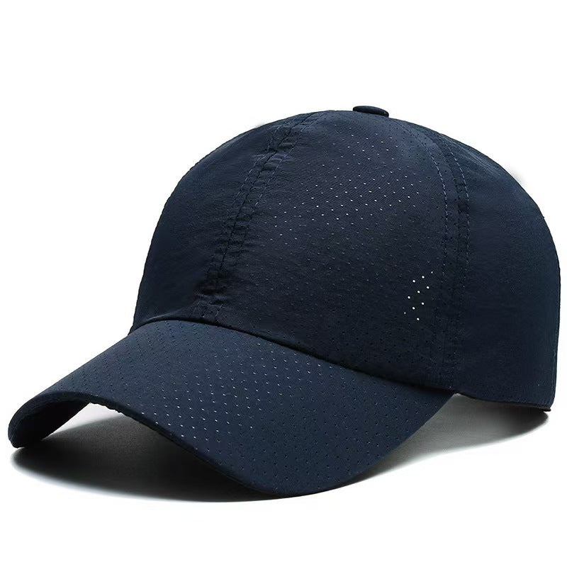 1pc Breathable Quick-Dry Mesh Baseball Cap for Men & Women - Adjustable Snapback, Lightweight Sun Hat for Outdoor Sports, Golf, Tennis, Running, Hiking, Camping - Black, Navy Blue, Dark Gray, Light Gray, Olive Green, Adjustab