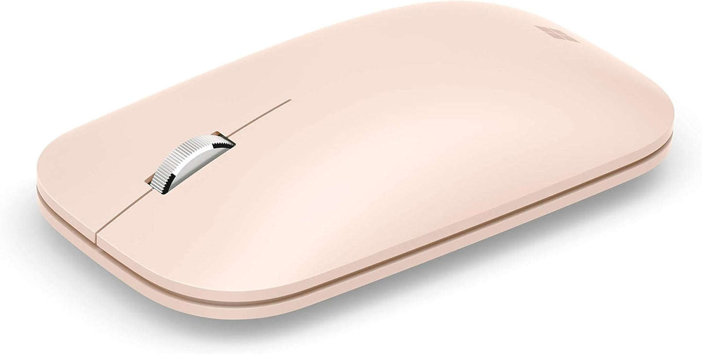 Microsoft Modern Mobile Mouse, Black - Comfortable Right/Left Hand Use Design with Metal Scroll Wheel, Wireless, Bluetooth for Pc/Laptop/Desktop, Works with Mac/Windows 8/10/11 Computers