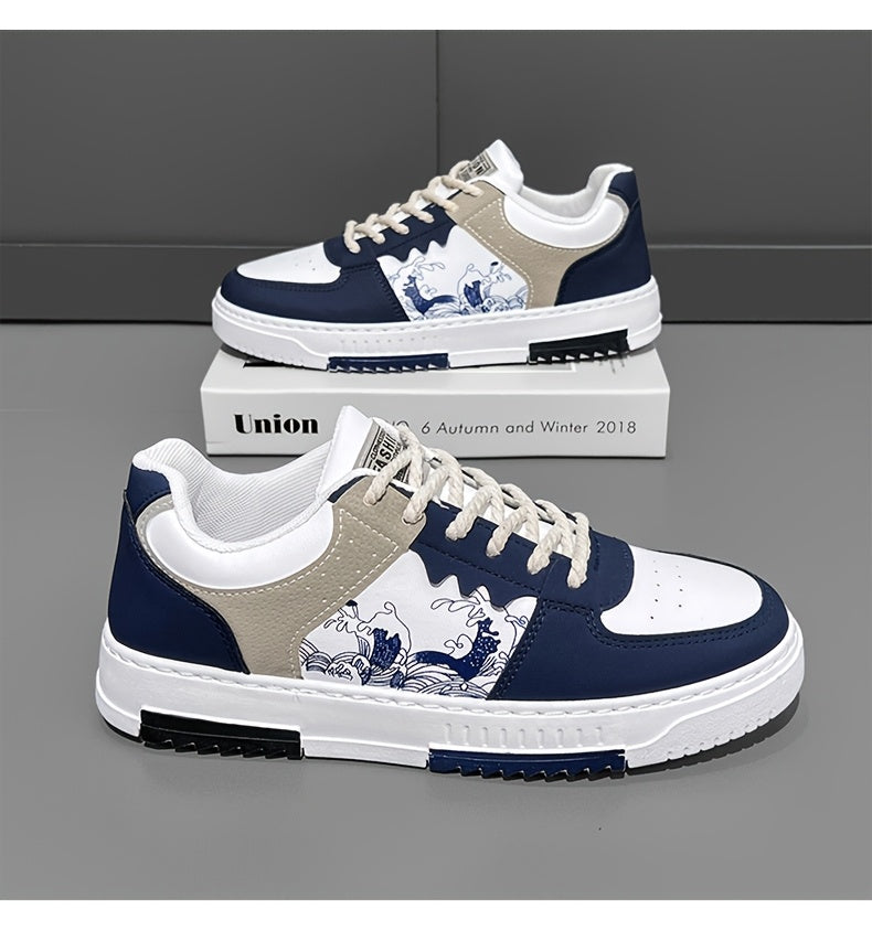 1pair Unisex All-Season Casual Hiking Sneakers, Low Top Faux Upper, Fabric Lining, PVC Sole, Comfortable Walking Shoes for Men and Women