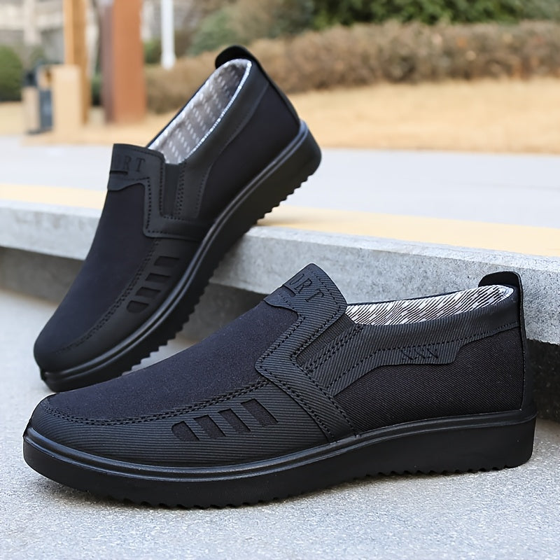 Men'S Fashion Loef Lace-Up Casual Sports Shoes, Breathable Mesh Upper, Anti-Slip Outsole, Round Toe, Fabric Upper Material, Fabric Inner Material, Faux Sole, Fabric Insole, Slip-On Closure, for Hiking, Outdoor, Daily Wear, Al