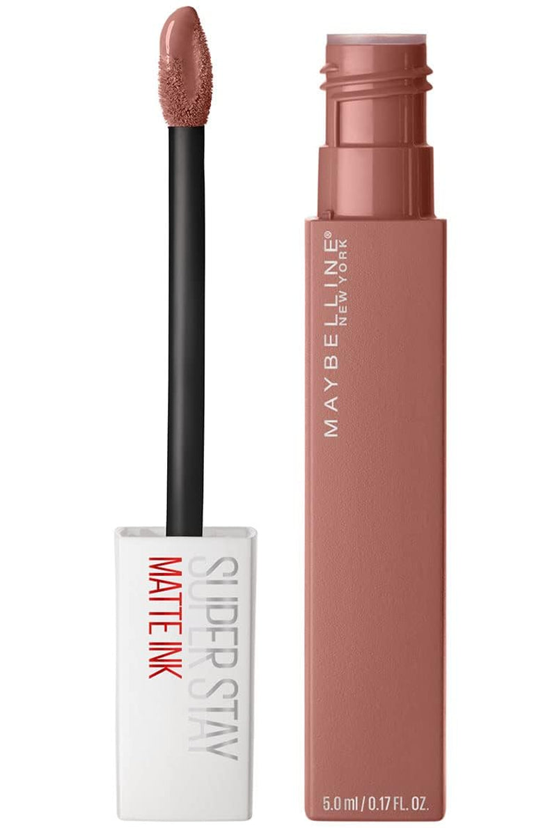 Maybelline Super Stay Matte Ink Liquid Lipstick Makeup, Long Lasting High Impact Color, up to 16H Wear, Exhilarator, Ruby Red, 1 Count, Packaging May Vary