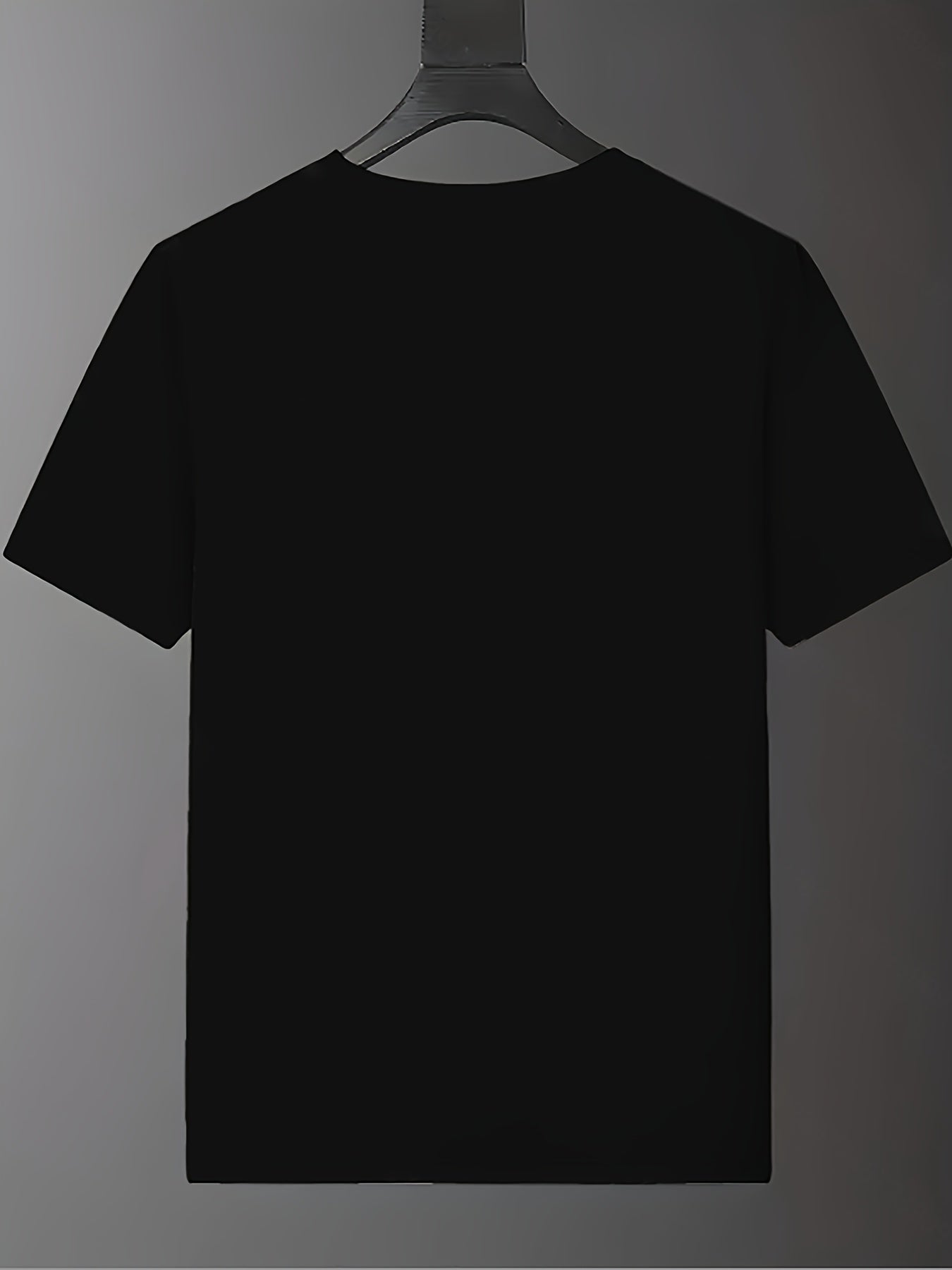2025 New Men'S Casual Short Sleeve T-Shirt - "EMPRIO" Print, Black with White Lettering, Lightweight Breathable Fabric, Perfect for Summer Beach Outings Outdoor Adventures, Beach T Shirt