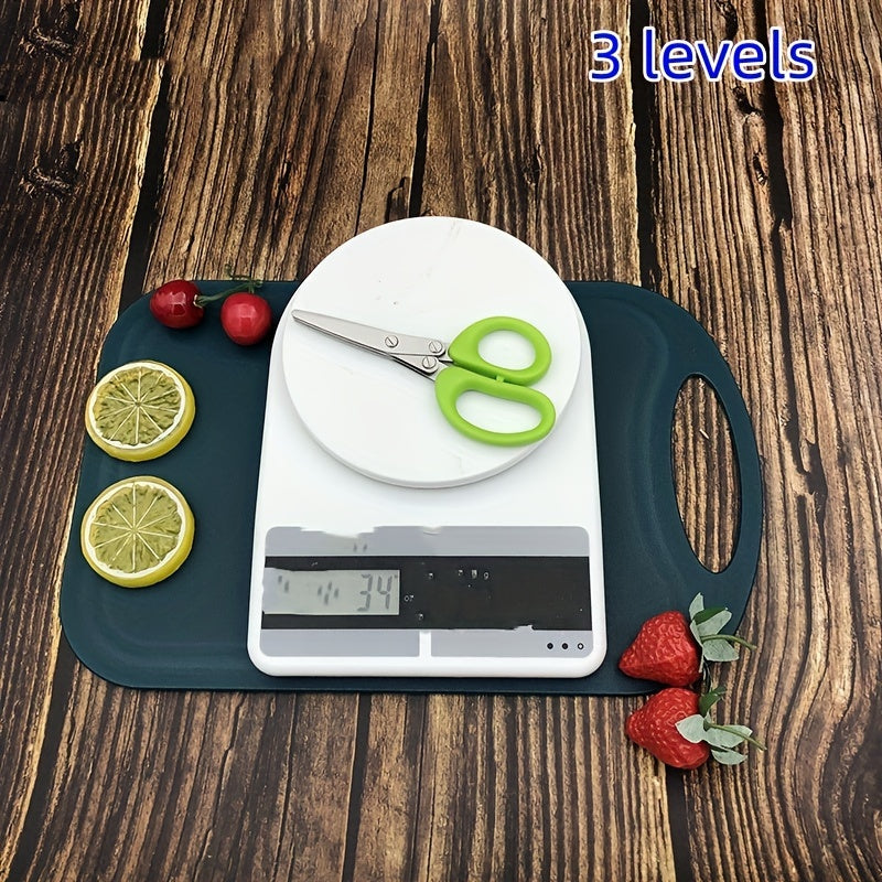 3-Layer Stainless Steel Kitchen Scissors - Versatile Onion & Herb Shredder for BBQ & Indoor Use, Durable with Protective Cover & Built-in Cleaning Agent