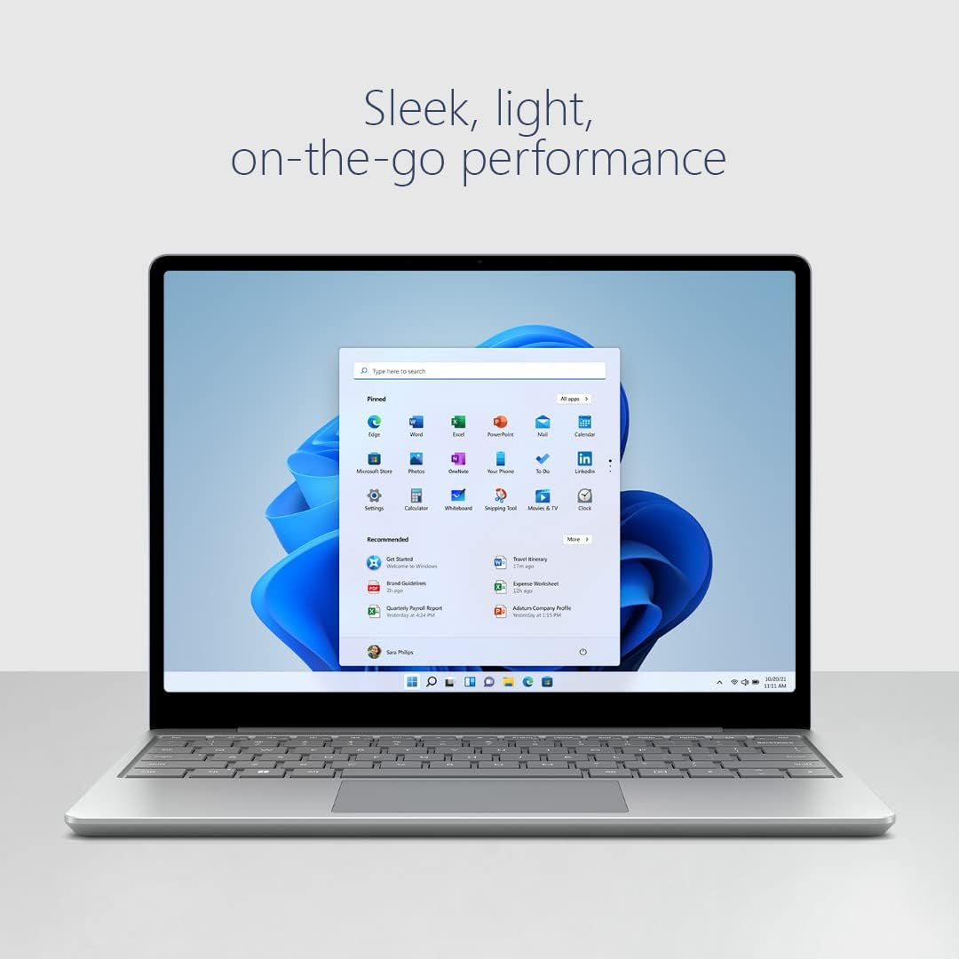 Microsoft Surface Laptop Go 2-12.4" Touchscreen - Intel Core I5 8GB Memory - 256 SSD - Platinum (Latest Model)