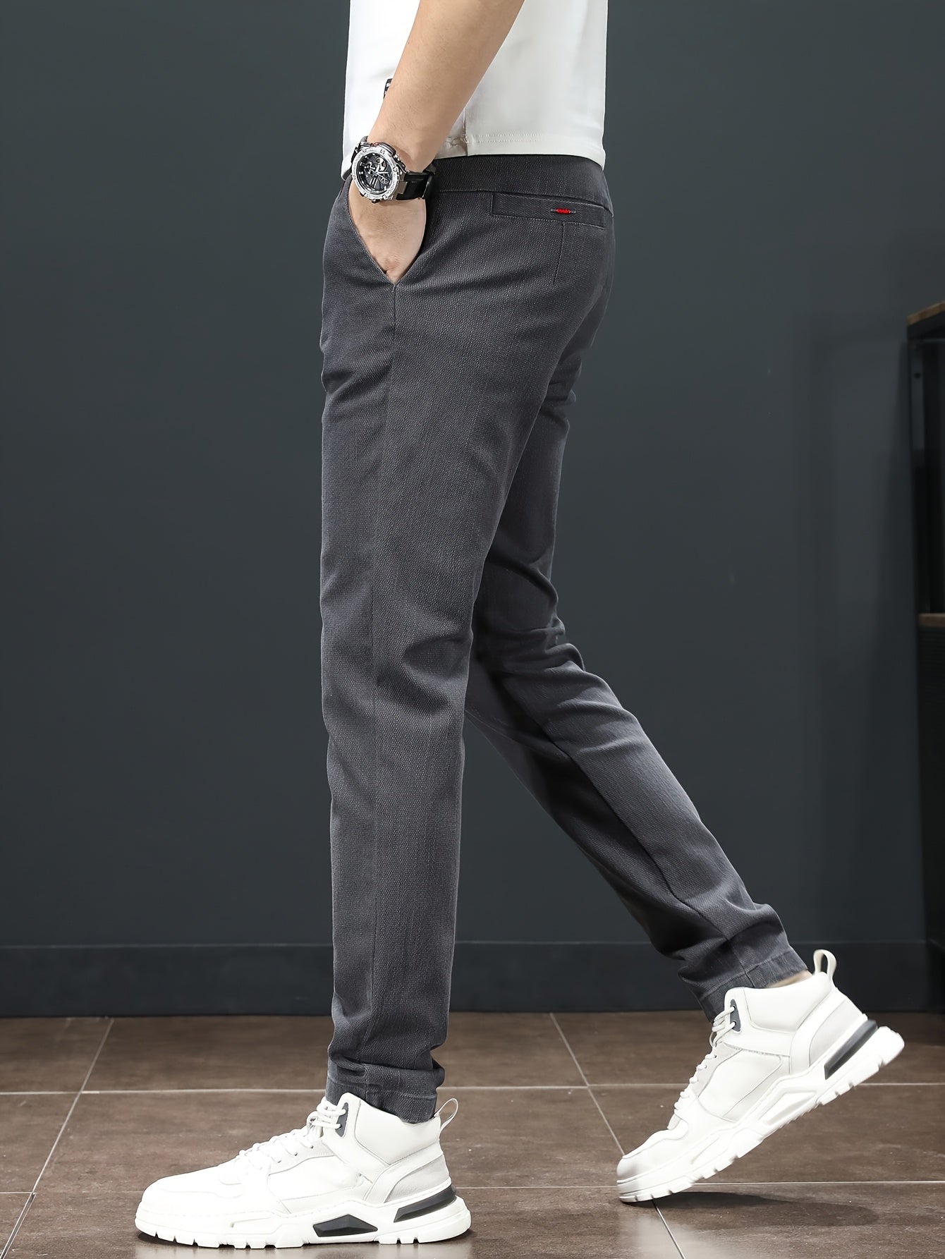 Men'S Spring Casual Trousers, Lightweight Business Outdoor Straight-Leg Pants, Versatile And Stylish for Spring And Autumn, Suitable for Sports And Formal Occasions.