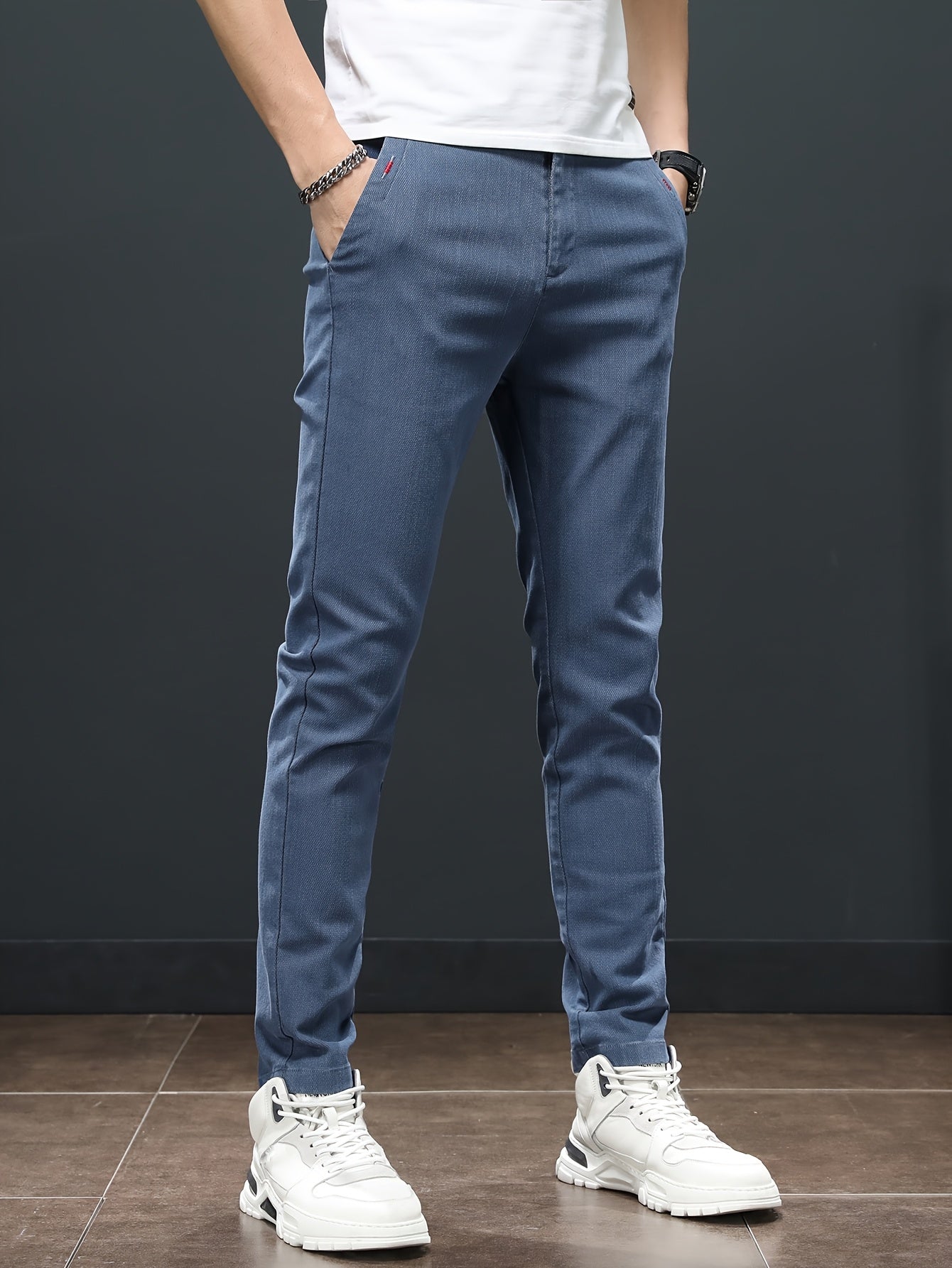 Men'S Spring Casual Trousers, Lightweight Business Outdoor Straight-Leg Pants, Versatile And Stylish for Spring And Autumn, Suitable for Sports And Formal Occasions.