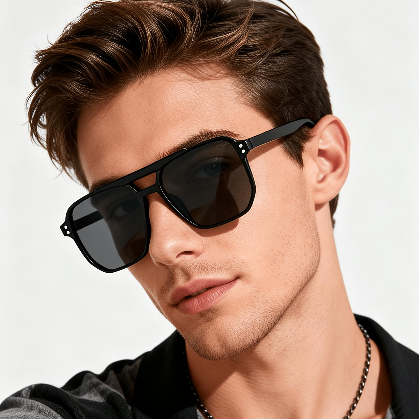 Unisex Geometric UV400 Sunglasses - Stylish Casual & Festival Wear