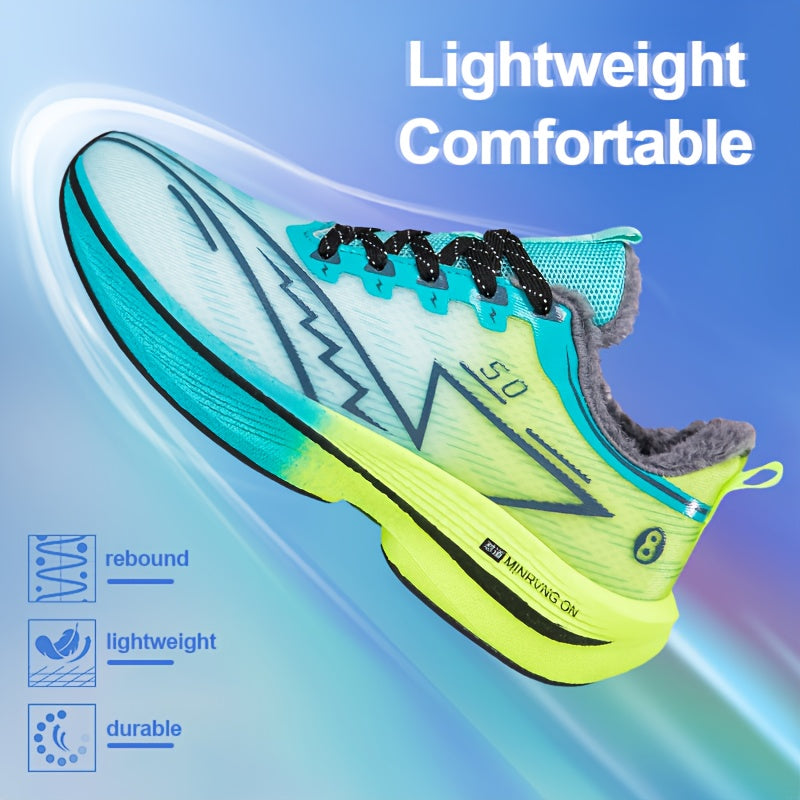 Men'S Winter Snow Sneakers - Warm Fleece Lined Thermal Insulation, Non-Slip TPU Sole with Carbon Fiber Support, Low-Top Lace-Up Winter Boots with Arch & Cushioned Insole, All-season Outdoor Hiking, Snow Walking, Daily Winter