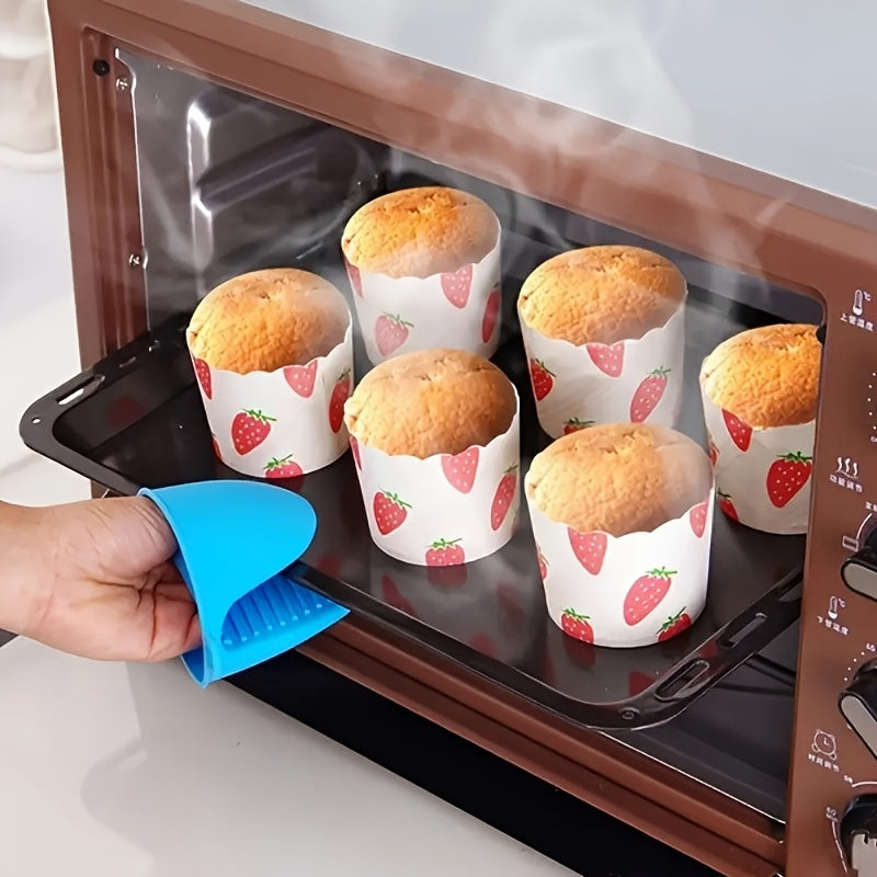 1 Pair Silicone Pot Holder Anti-scalding Clip Gloves - Չսահող բռնելով Խոհանոց, Կրկնակի Ձեռքեր, Հարմար է Խոհանոցի, Թխելու, Խոհարարական Խոհանոցի Առարկաների | Գունագեղ խոհանոցային սպասք՝ չսահող ամանի սեղմակ