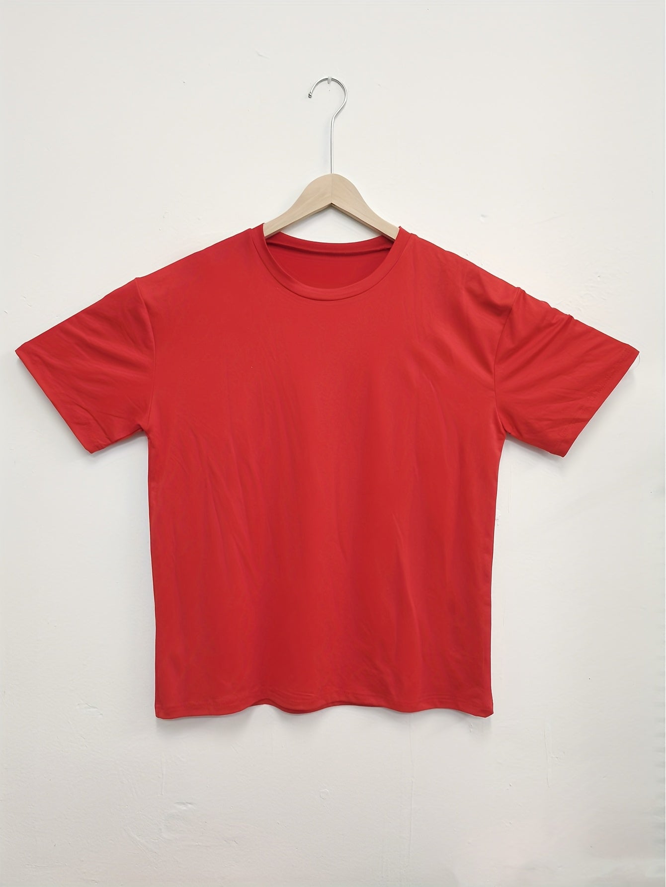 Y2K Retro American Casual Crew պարանոցի վերնաշապիկ, 100% պոլիեսթեր տրիկոտաժե գործվածք, միաձույլ գույն, ուսերի երկարաթև, միջին ձգվող պուլովեր գարուն/ամառ/աշուն.