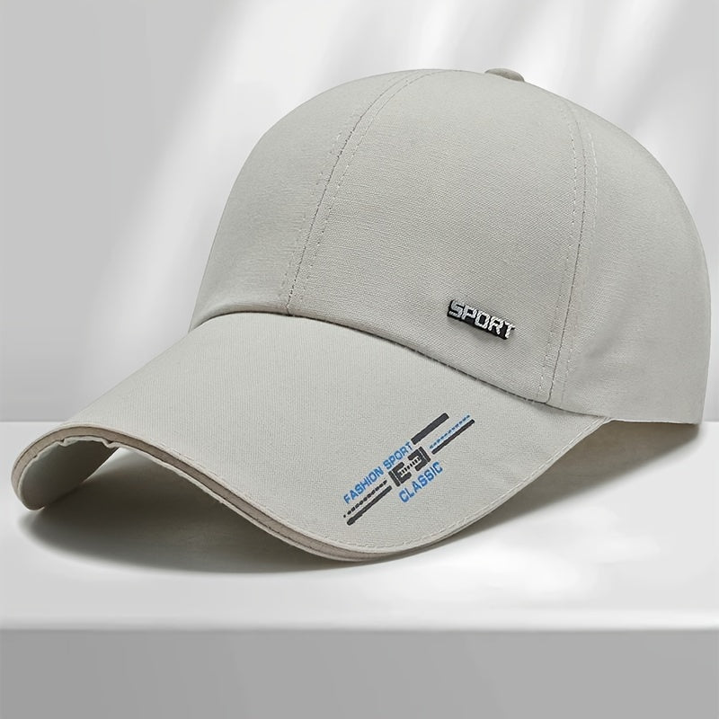 Fashionable Solid Color Hat - UV Protection & Windproof for Cycling, Golf, Camping | Perfect Gift for Men & Women