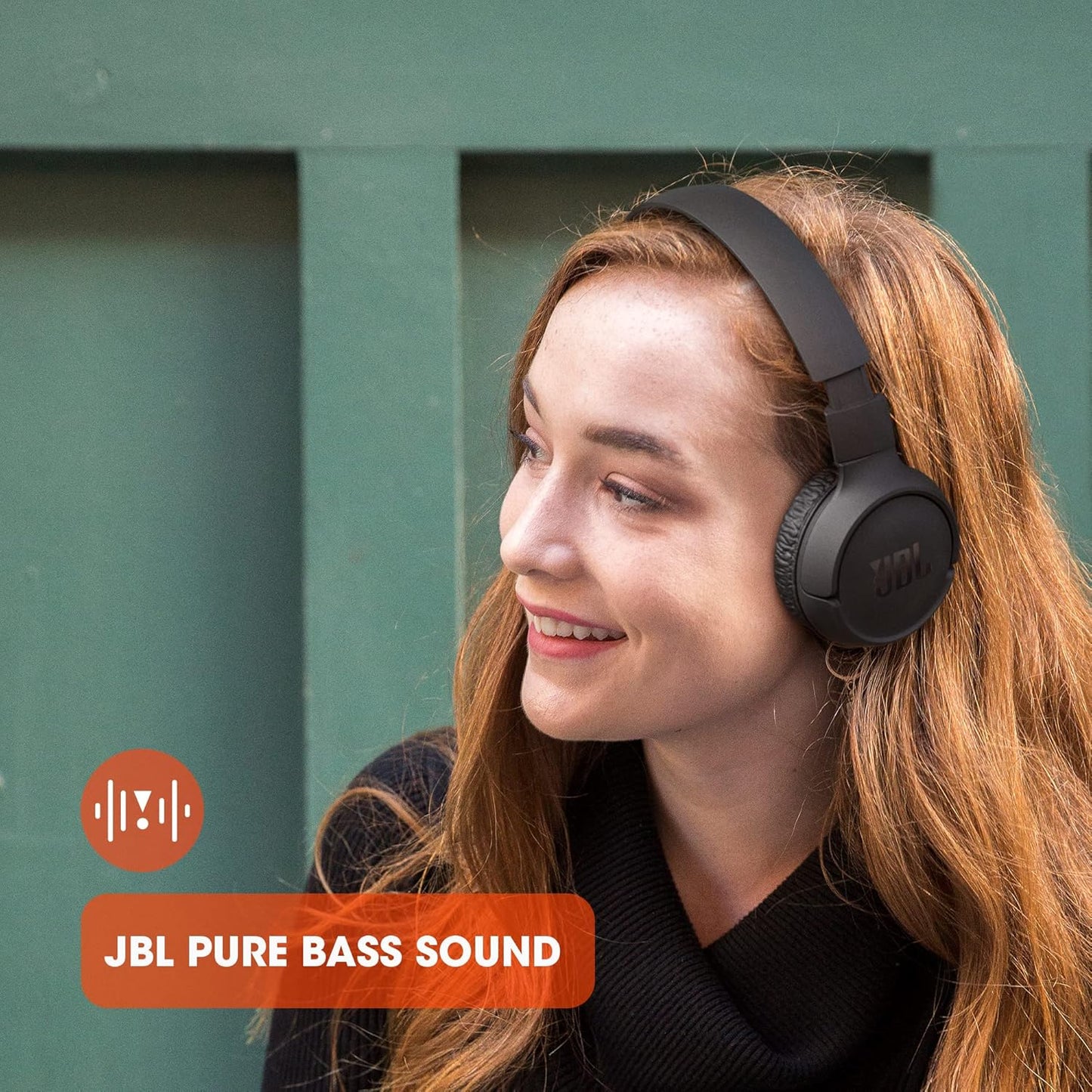 JBL Tune 510BT - Bluetooth Headphones with up to 40 Hours Battery, Microphone for Call, Foldable and Comfortable, Android and Ios Compatible (Black)