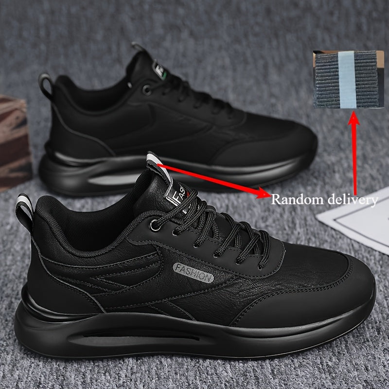 Fashion Casual Non-Slip Durable Men'S Shoes | Faux Upper, Rubber Sole, Lace Closure, Low Top Design - ayq
