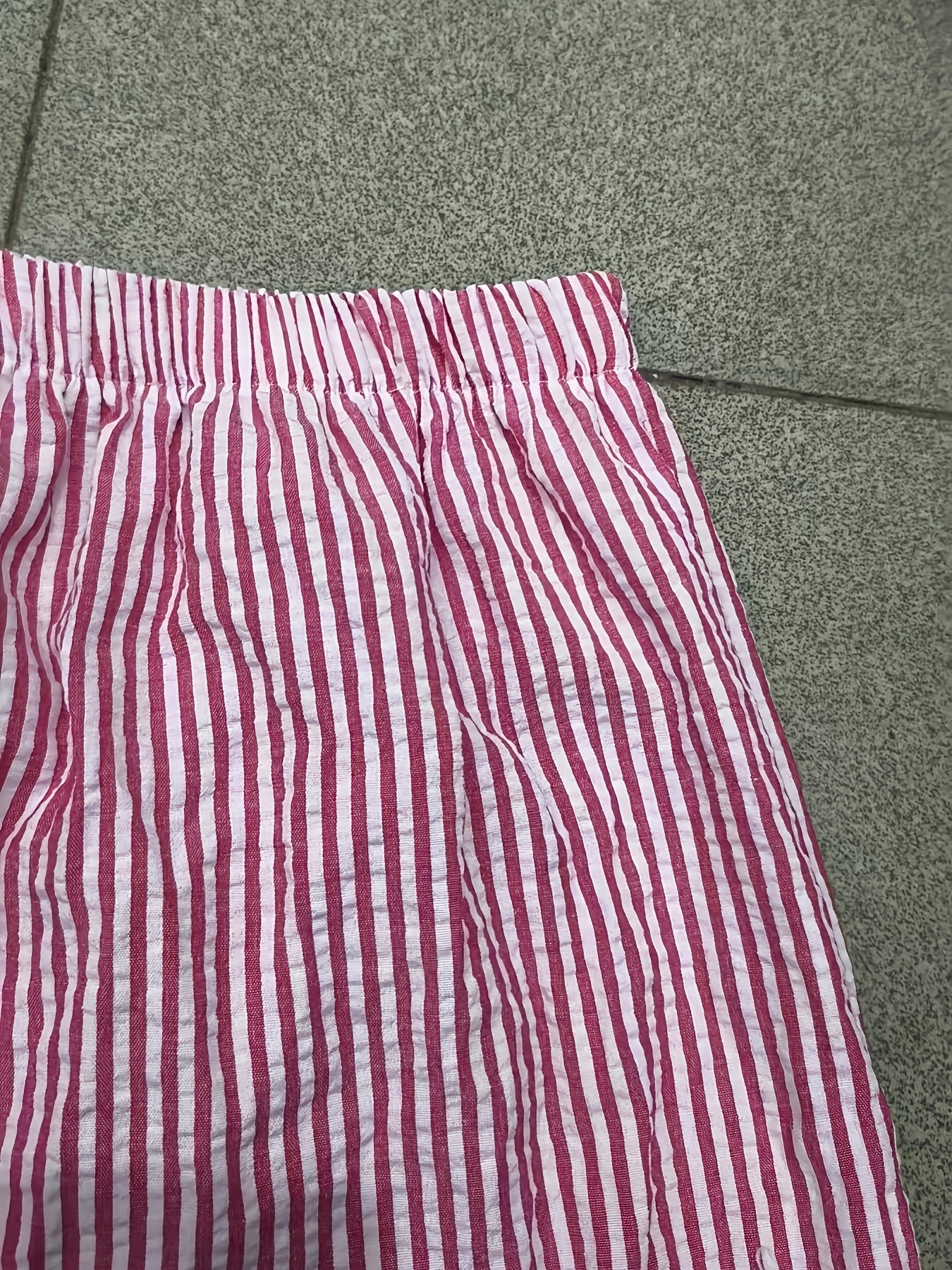 2024 Summer Casual Loose Striped Shorts