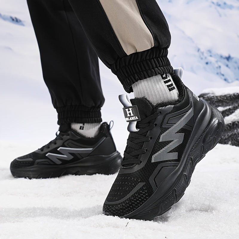 Men's/Unisex All-Weather Winter Thermal Snow Boots with Air -like Absorption, Heavy-Duty Traction Tread & Warm PU Upper - All-Terrain, Ice Walking, Casual Outdoor Shoes for Year-Round Wear (No