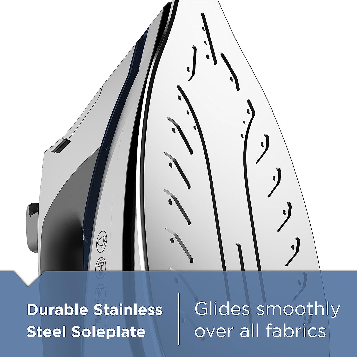 BLACK+DECKER Allure Professional Steam Iron, 30% More Steam, Precision Tip, Stainless Steel Soleplate, Vertical Steam Function