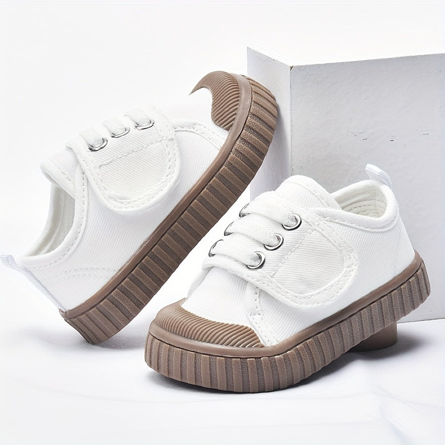 Lightweight Canvas Toddler Shoes - Suitable for 1-2 Years Old Girls, 12-24 Months Children's Shoes, Comfortable Walking Shoes - Suitable for Spring and Autumn - Suitable for Indoor and Outdoor! Christmas, Halloween, Thanksgiv
