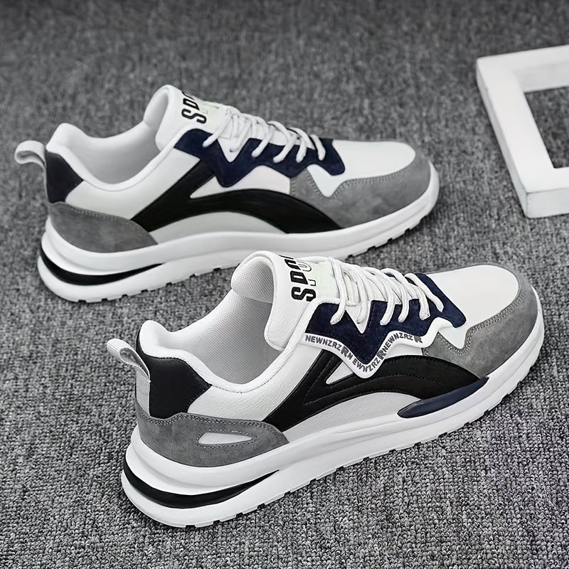 Men's Minimalist Low-Top Skate Shoes - Trendy, Comfortable & Durable with Non-Slip Thick Sole for Outdoor Activities