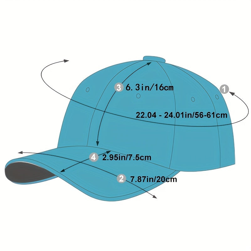 1pc Men's British PU Leather Baseball Cap Adjustable Breathable Casual Hat Spring/Summer/Autumn/Winter Hat Christmas Gift