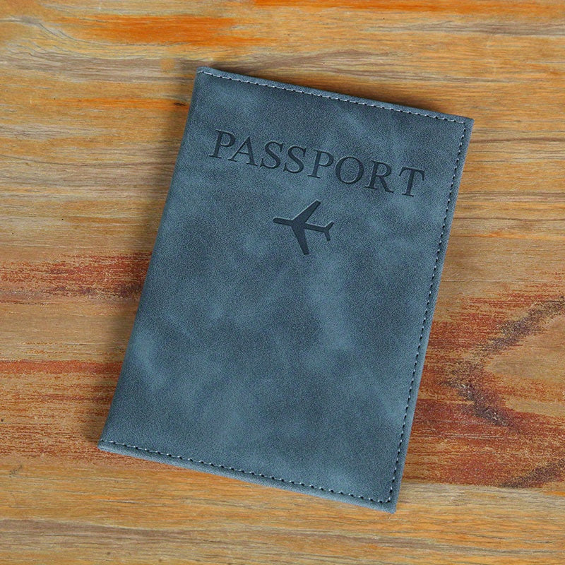 PU Simple Passport Holder Passport Protection Case Ճանապարհորդական անձնագրի ID կրեդիտ քարտի կափարիչ