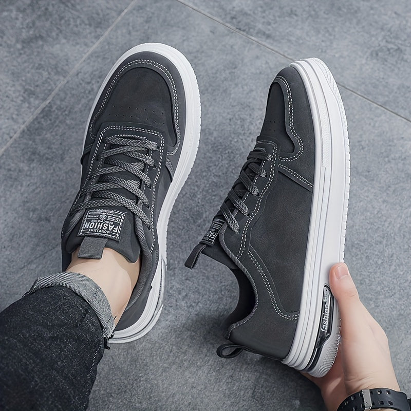 Men's Vintage-Inspired Casual Footwear - Breathable, Non-Slip Sole Low-Top Skate Shoes for All Seasons