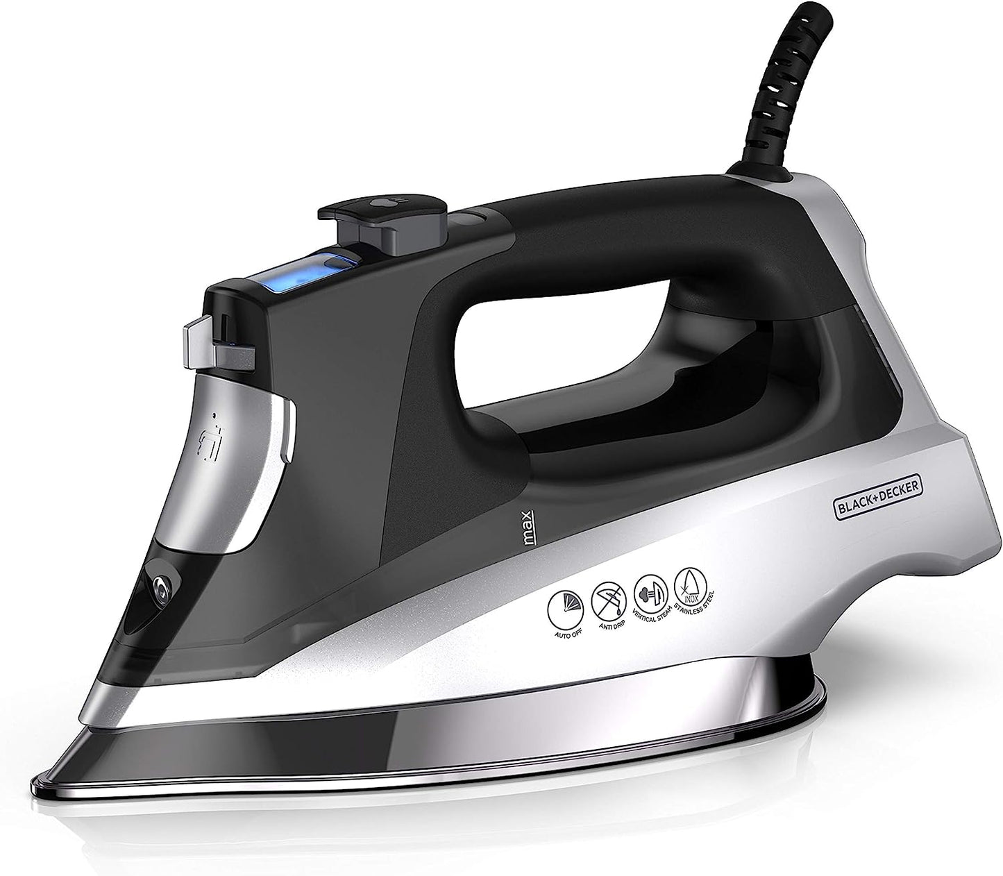 BLACK+DECKER Allure Professional Steam Iron, 30% More Steam, Precision Tip, Stainless Steel Soleplate, Vertical Steam Function