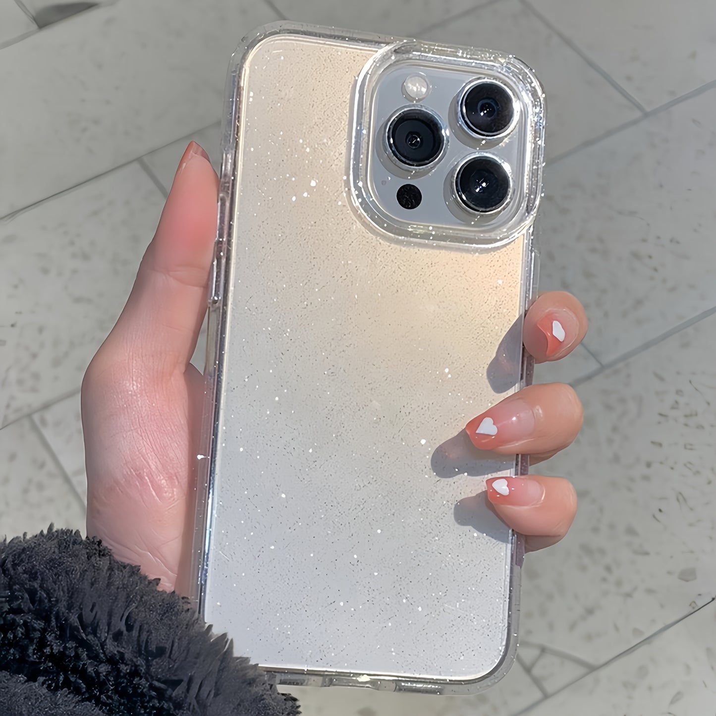 2025 թվականի նոր Luxury Bling Glitter մաքուր հեռախոսի պատյան iPhone 16 15 14 13 12 11 Pro Max X XR XS Plus հարվածակայուն թափանցիկ փափուկ ծածկույթի համար