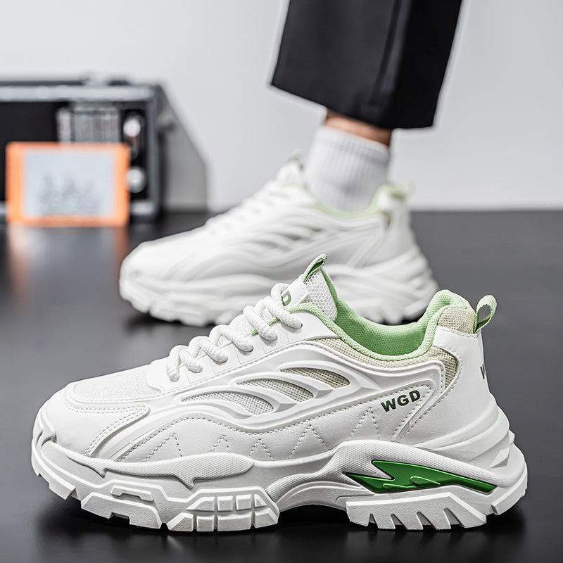 Men'S Shoes 2025 Summer Trendy Breathable Mesh Casual Sneakers Comfortable Lightweight Platform Dad Shoes Thick Sole Mesh Versatile Men'S Sports Shoes Special Offer