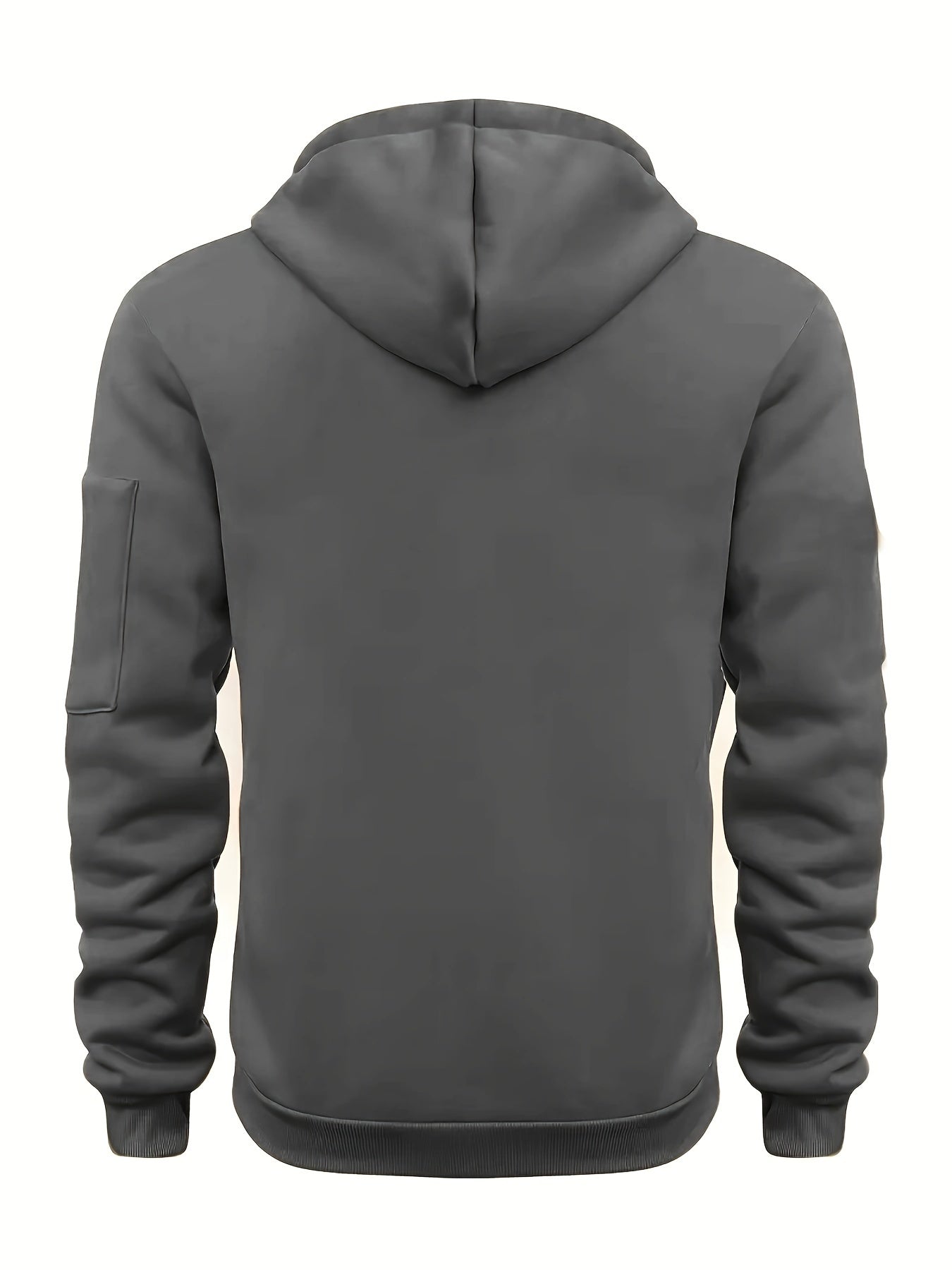 Men's Casual Hoodie with Zipper, Soft And Breathable Polyester Fabric, Machine Washable, Autumn/Winter Fashion