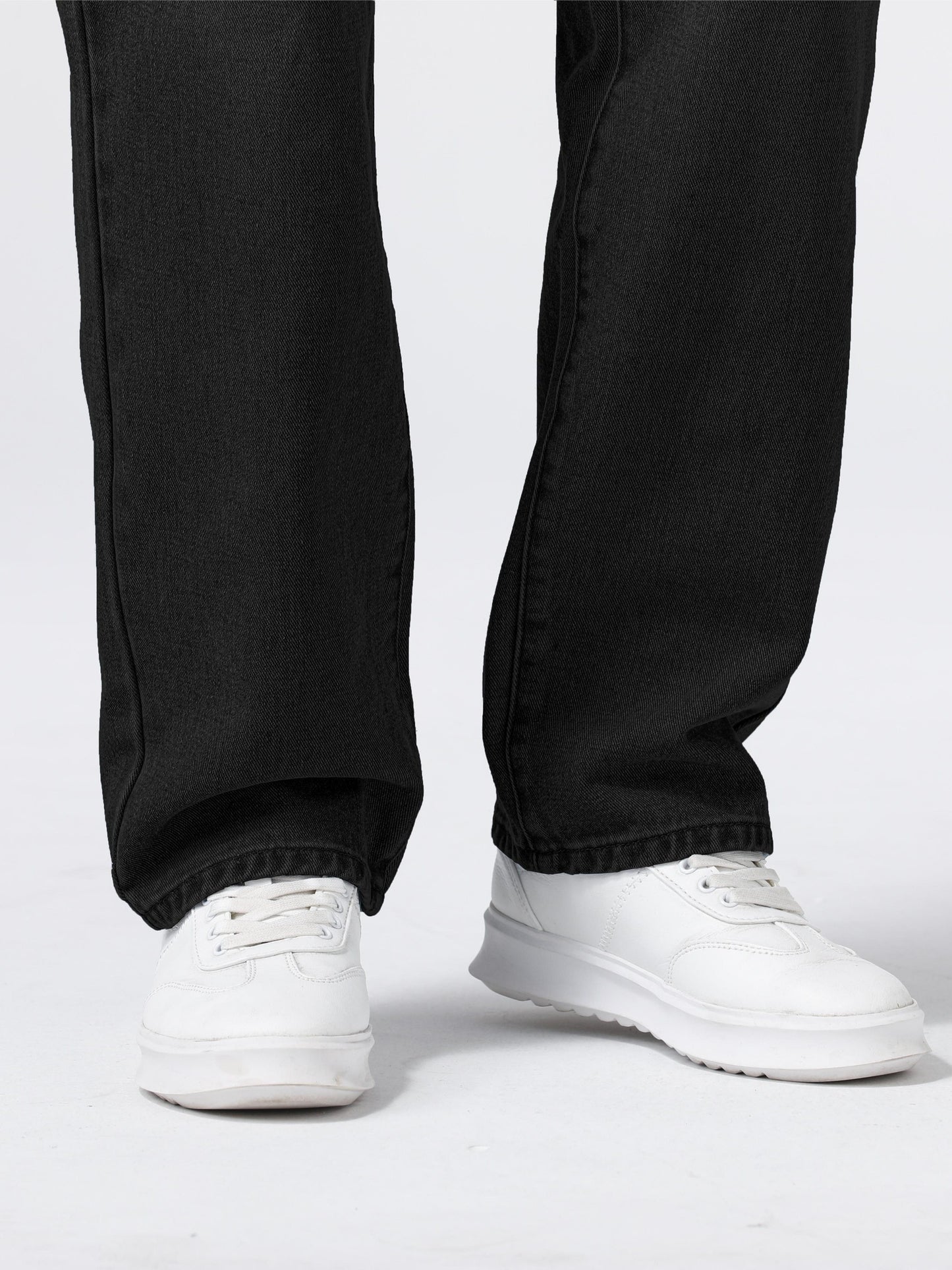 Loose Fit Straight Leg Jeans, Men's Casual Street Style Distressed Denim Pants For All Seasons