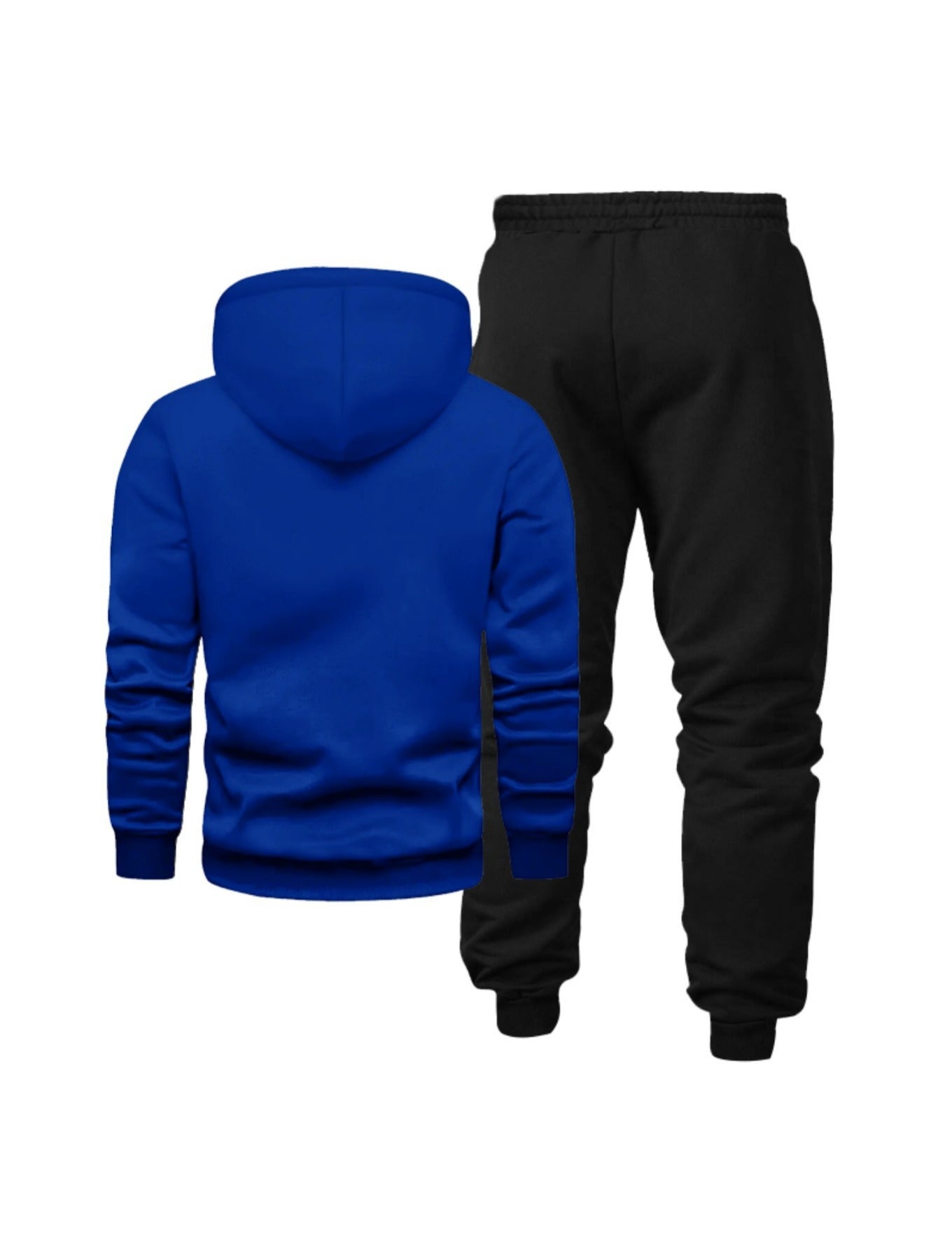 Men's Autumn and Winter Casual Loose Couple Hoodie Set, Stylish Sweatshirt with Long Pants Outfit