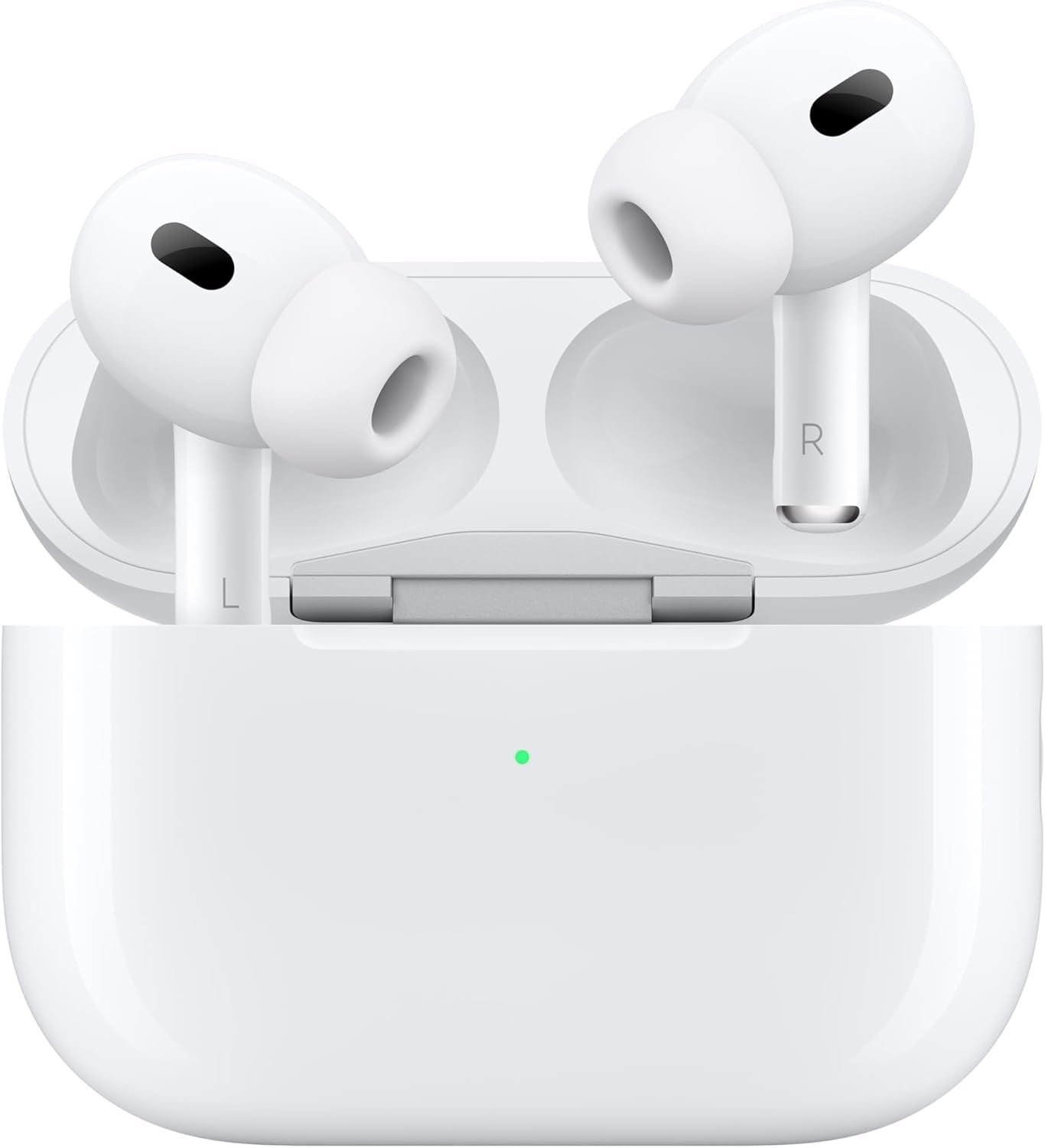 Apple Airpods Pro 2 Wireless Earbuds, Active Noise Cancellation, Hearing Aid Feature, Bluetooth Headphones, Transparency, Personalized Spatial Audio, High-Fidelity Sound, H2 Chip, USB-C Charging