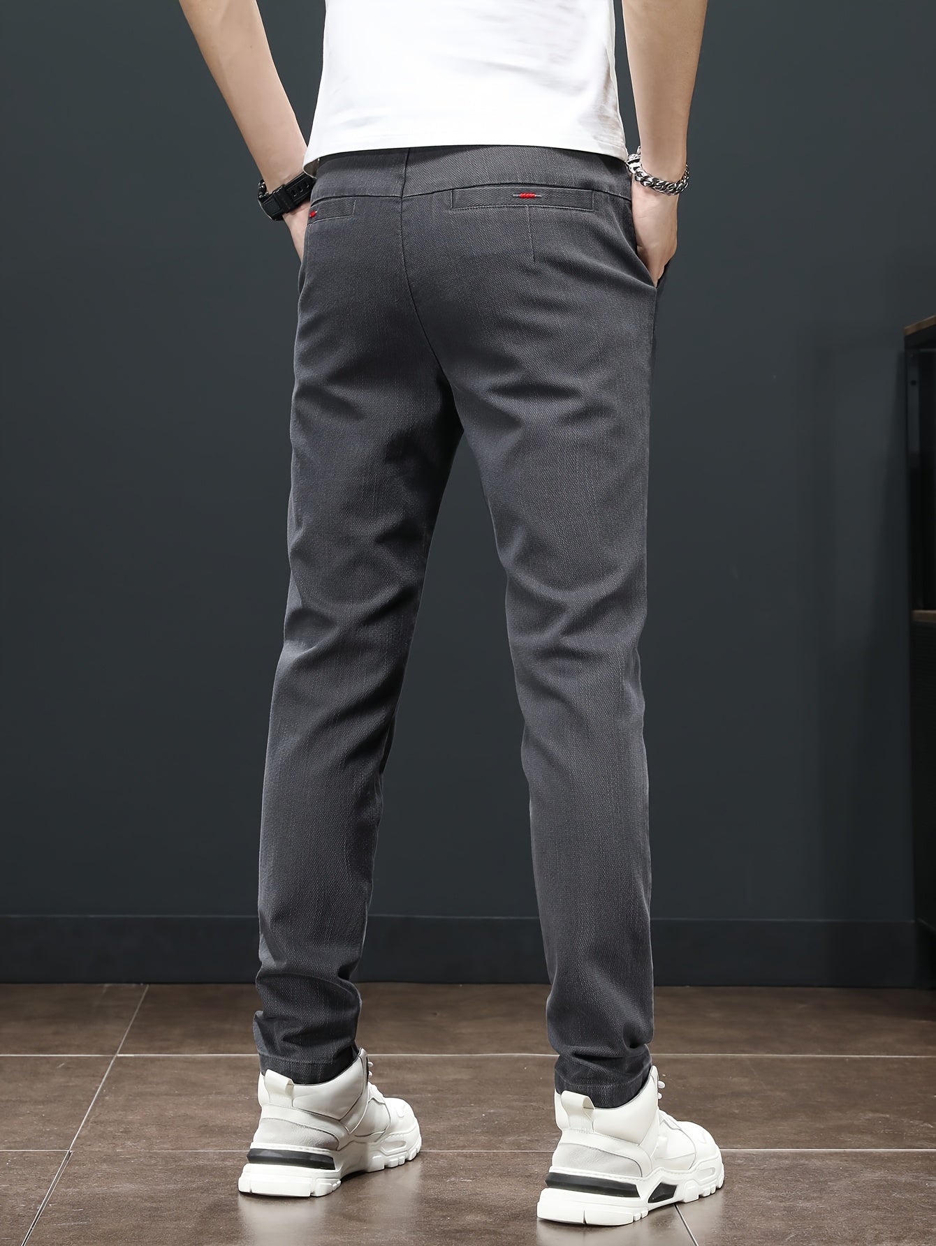 Men'S Spring Casual Trousers, Lightweight Business Outdoor Straight-Leg Pants, Versatile And Stylish for Spring And Autumn, Suitable for Sports And Formal Occasions.