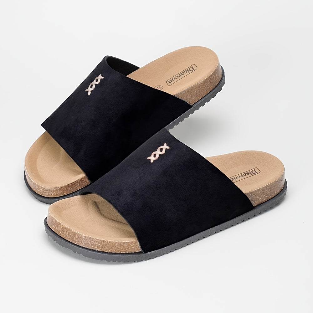 Men's Casual Summer Slip-On Slippers, Anti-Slip Outdoor Sandals