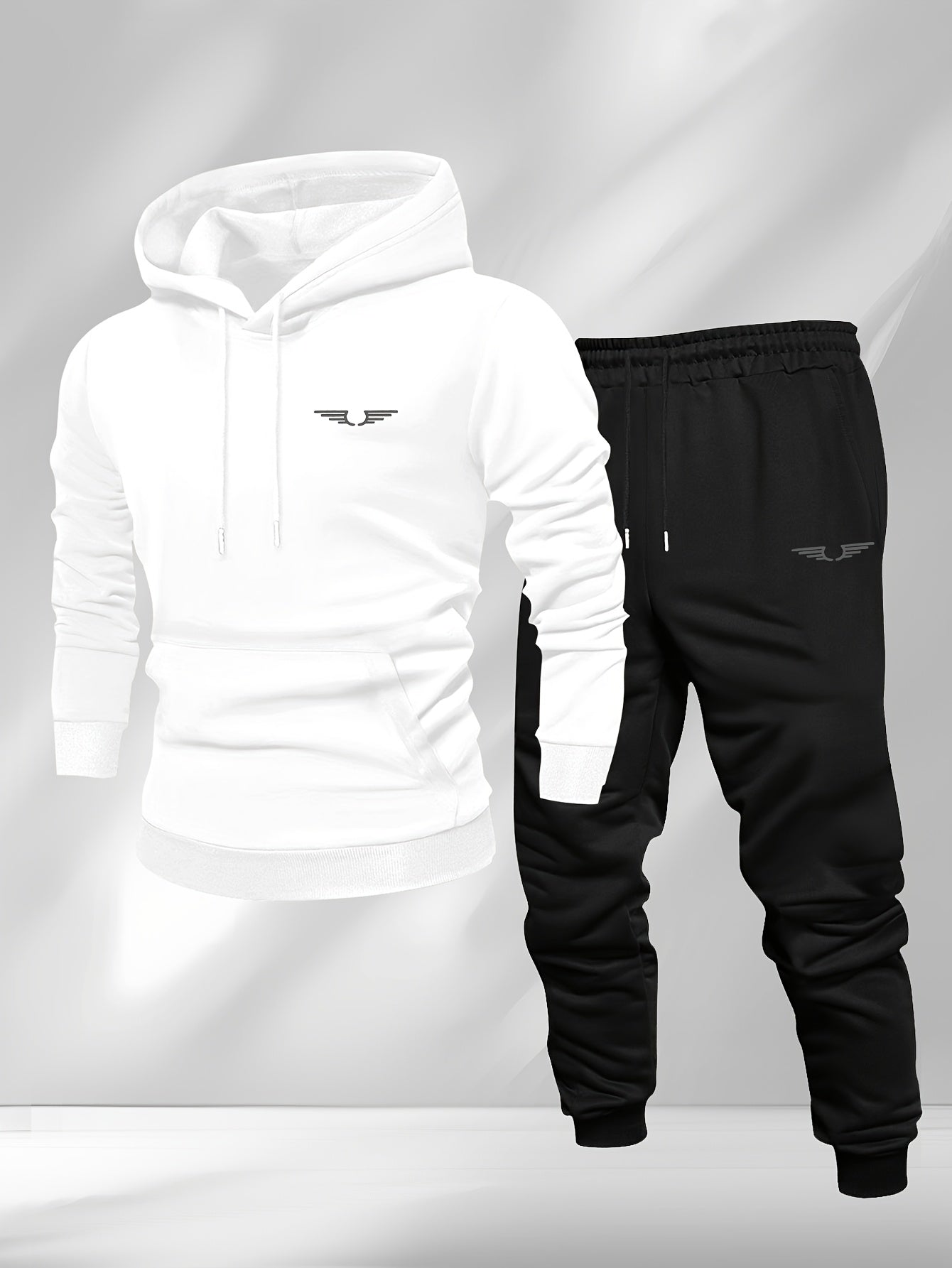 Men'S Casual Fleece-Lined Hoodie - "Sonic" Graphic Print, Loose Fit, Long Sleeve Pullover with Kangaroo Pocket, Black, Fall/Winter Streetwear, Casual Wear Hoodie|Graphic Print Hoodie|Fleece Lined Interior, Sweater Hoodie
