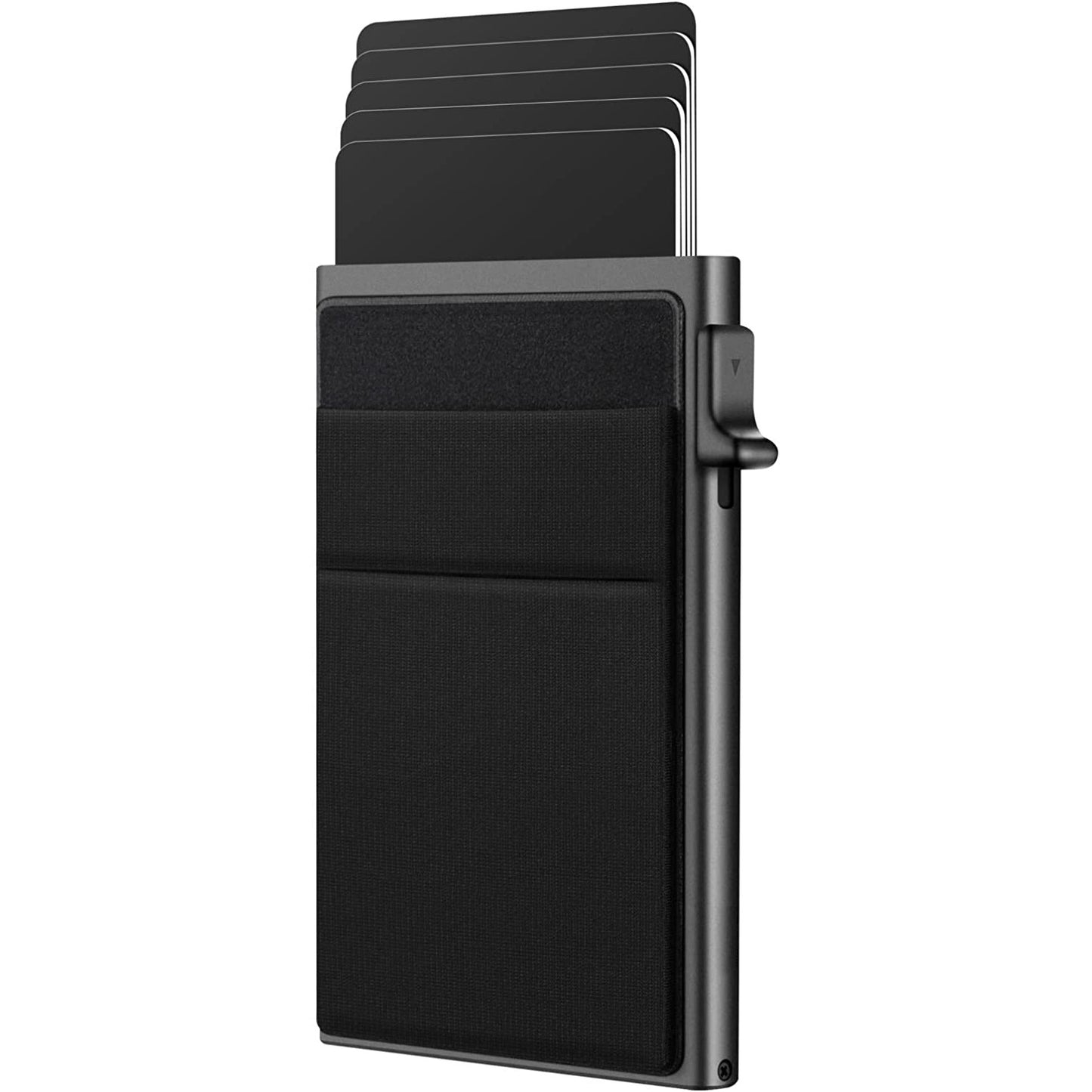 Simple RFID Blocking Aluminum Alloy Credit Card Holder with Money Bag for Men