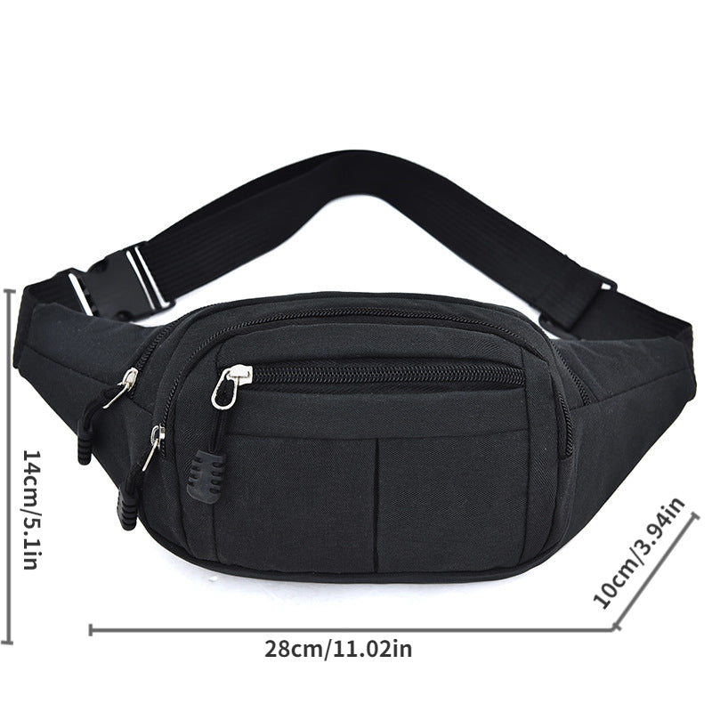 Fashion Canvas Outdoor Travel Waist Bag Casual Fanny Pack