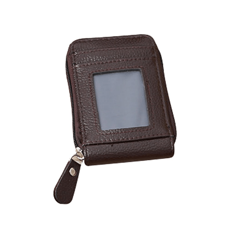 Men's Simple Casual PU Leather Card Holder Coin Purse Fashion Credit Card Bag