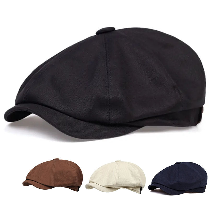 Women'S Polyester Knitted Breton Cap, Lightweight Newsboy Hat, Casual Spring/Autumn England Style, Movie Theme, Hand Wash/Dry Clean, 2023 New Arrival