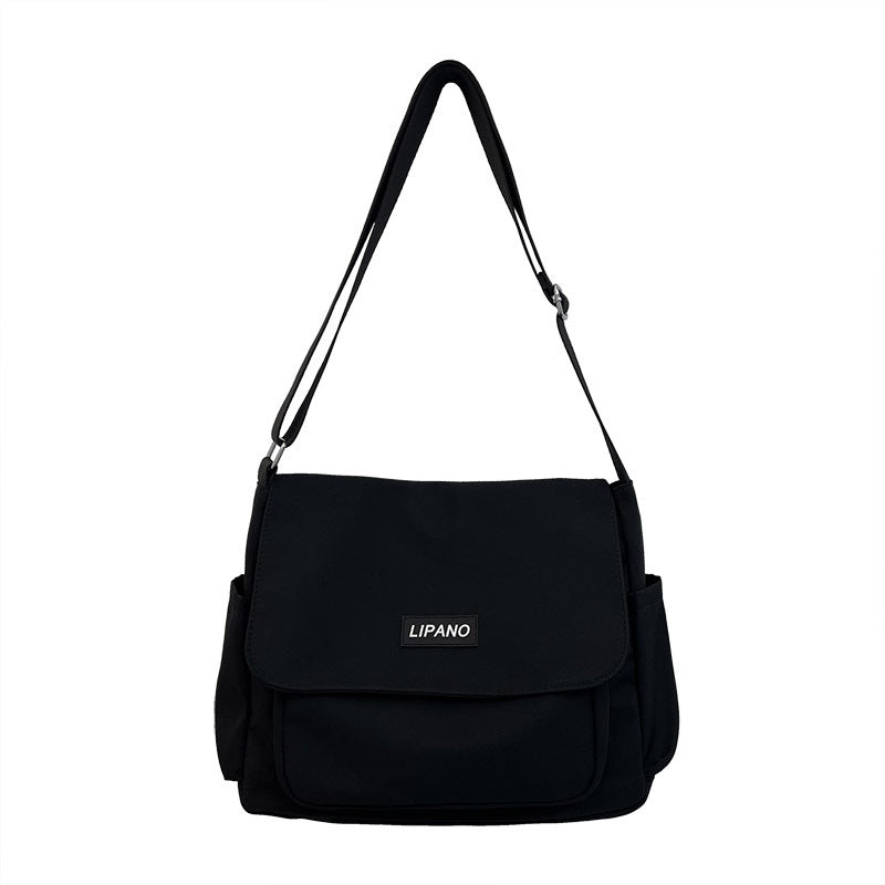 1pc Nylon Handbag Shoulder Bag Large Capacity Messenger Bag, Men's Messenger Bag Student School Bag