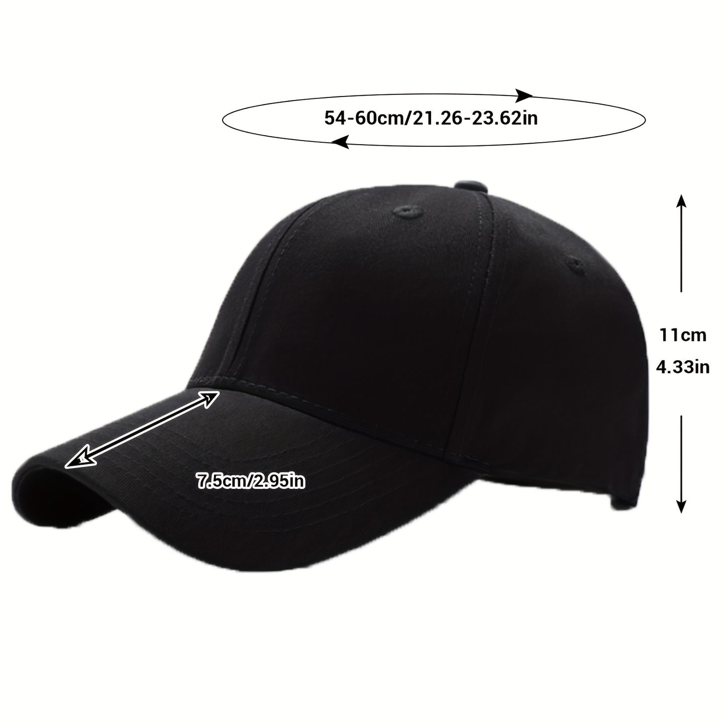 Solid Color Sun Protection Casual Sun Hat, Adjustable Baseball Cap, Curved Brim Fashion Outdoor Dad Hat For Women & Men