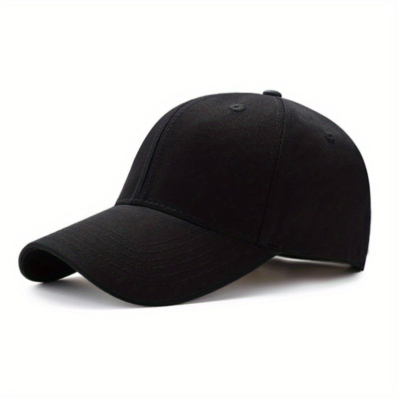 Solid Color Sun Protection Casual Sun Hat, Adjustable Baseball Cap, Curved Brim Fashion Outdoor Dad Hat For Women & Men