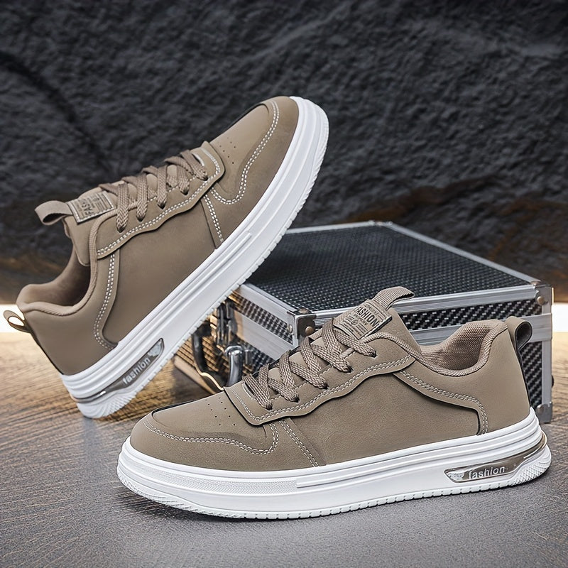 Men's Vintage-Inspired Casual Footwear - Breathable, Non-Slip Sole Low-Top Skate Shoes for All Seasons