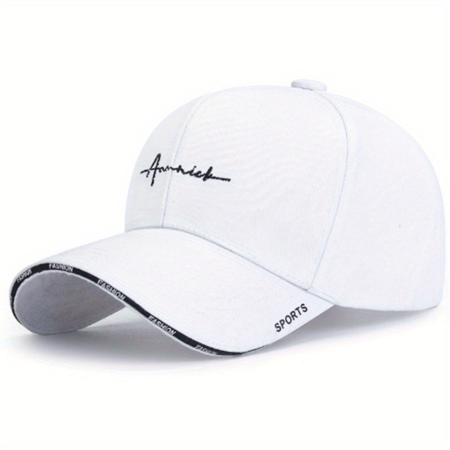 1pc Spring And Autumn Casual Letter Sunshade Baseball Cap For Youth, Men, And Women, Student Couple Hat Christmas Gift