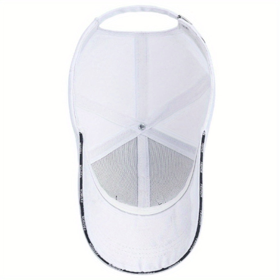 1pc Spring And Autumn Casual Letter Sunshade Baseball Cap For Youth, Men, And Women, Student Couple Hat Christmas Gift