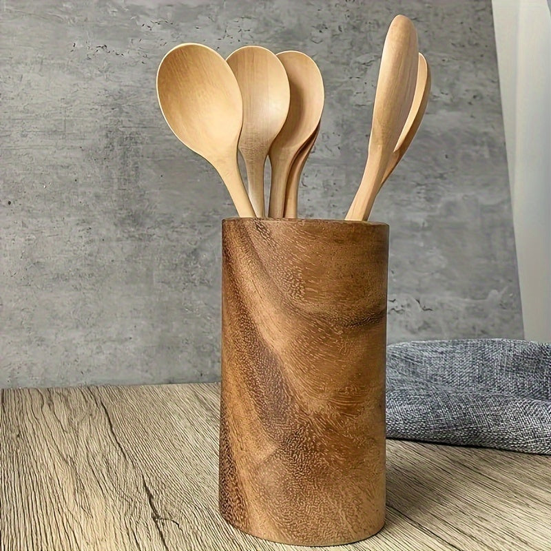 9-Inch Long Handle Wooden Spoons, Superba Spoon for Cooking, Wooden Spoon for Kitchen Soup Mixing Baking, Kitchen Supplies, Kitchen Utensils, Cooking Utensils