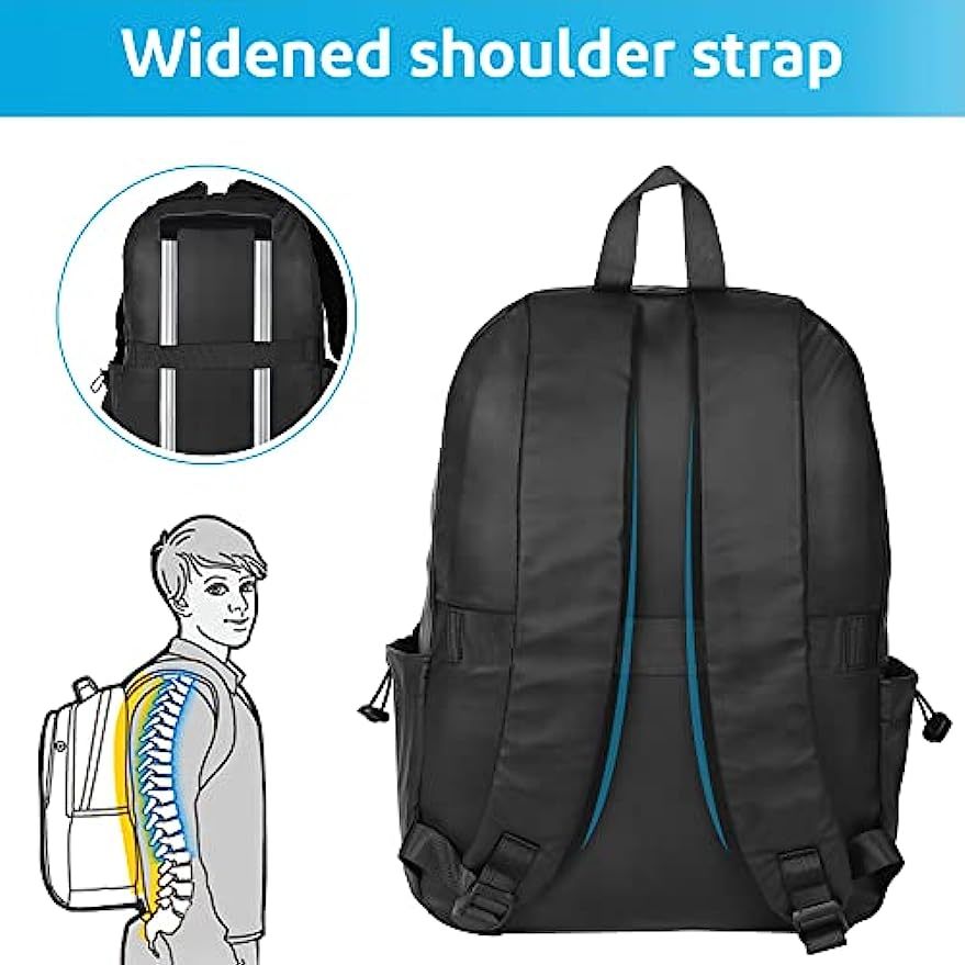 Men'S Large Capacity Travel Backpack - Durable Casual School Bag with Multiple Compartments, Adjustable Shoulder Straps & Secure Zipper Closure for Laptops, Books, and Essentials, Backpack for Travel, Smooth Texture Finish