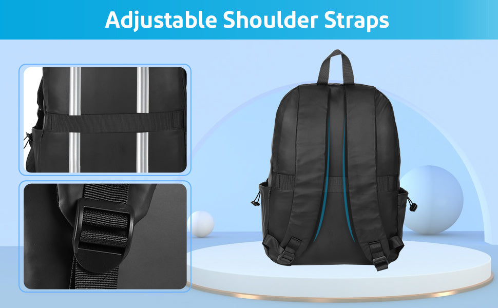 Men'S Large Capacity Travel Backpack - Durable Casual School Bag with Multiple Compartments, Adjustable Shoulder Straps & Secure Zipper Closure for Laptops, Books, and Essentials, Backpack for Travel, Smooth Texture Finish